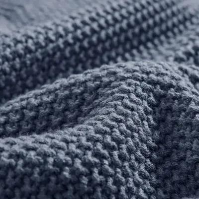 Bree Knit Throw - Indigo