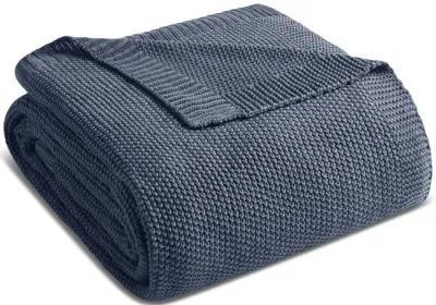 Bree Knit Throw - Indigo