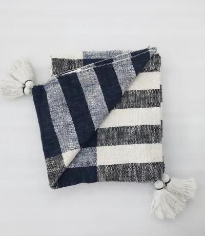 Plaid Fringe Throw