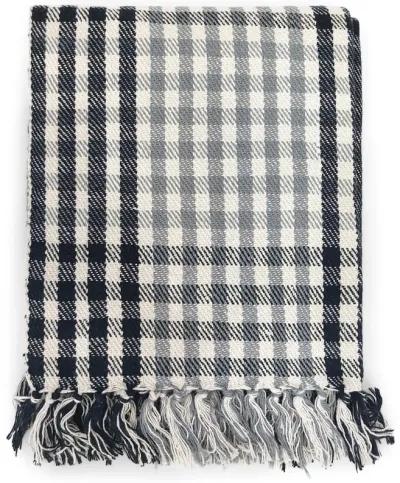 Herringbone Plaid Throw