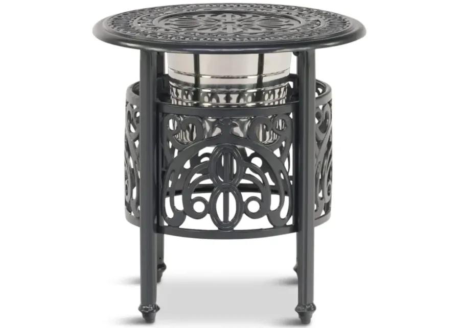 Round Ice Bucket End Table