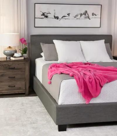 Wyatt Upholstered Queen Bed - Grey