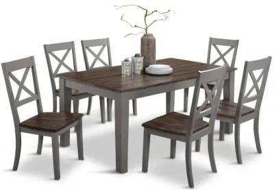   La Carte Dining Table And 4 Chairs - Grey