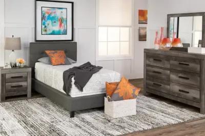 Avery Twin Bed - Charcoal