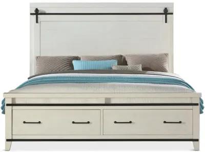 Urban Barn King Storage Bed - White