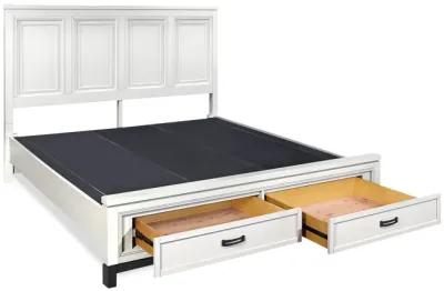 Central Park Queen Storage Bed - White