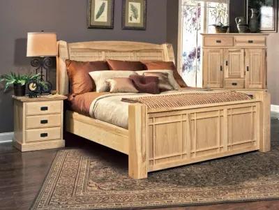 Hickory Highlands King Arch Bed