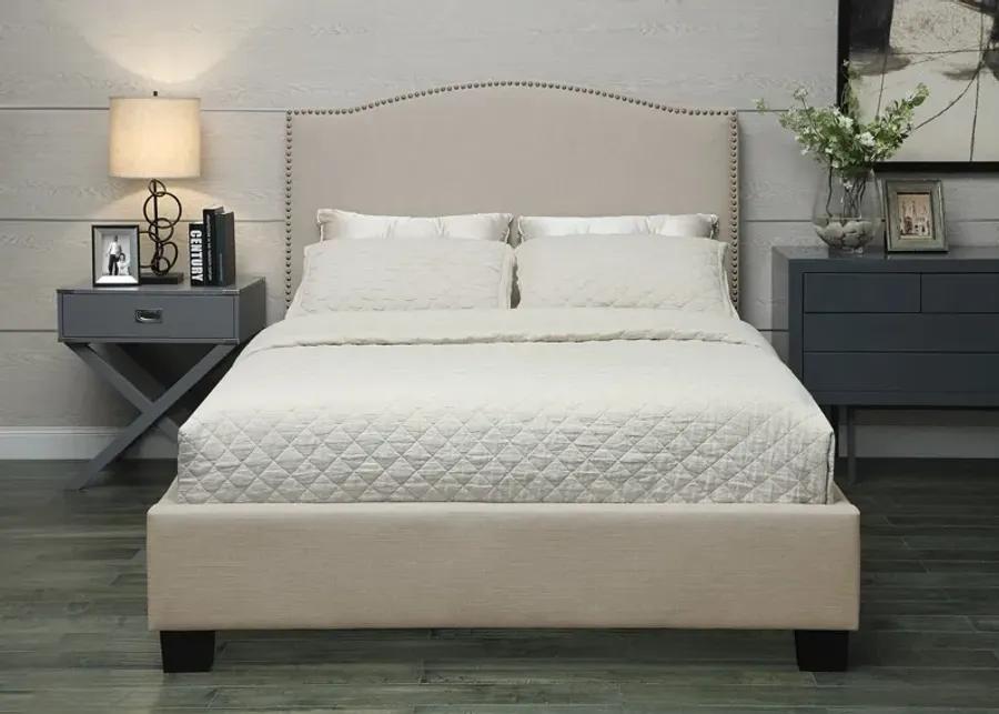 Philippa Queen Bed - Sand