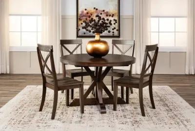 Picardy Round Extension Table With 4 Chairs