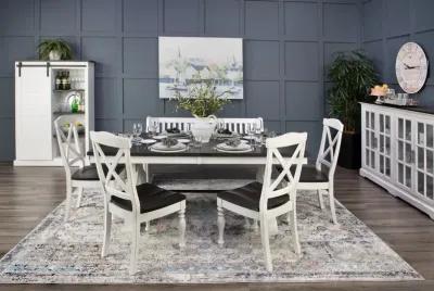 Carriage House Trestle Table With 4 Chairs And Pew bench