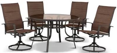 St. Croix 5 Piece Padded Patio Dining Set