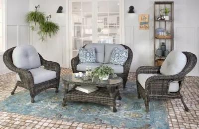 Glen River 4 Piece Wicker Porch Set