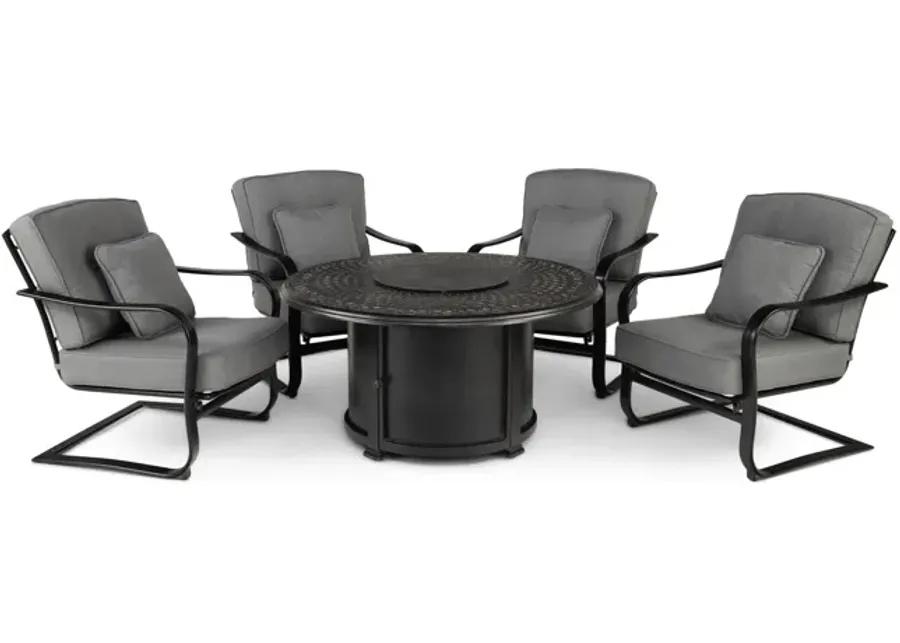 Madison 5 Piece Fire Table Chat Set