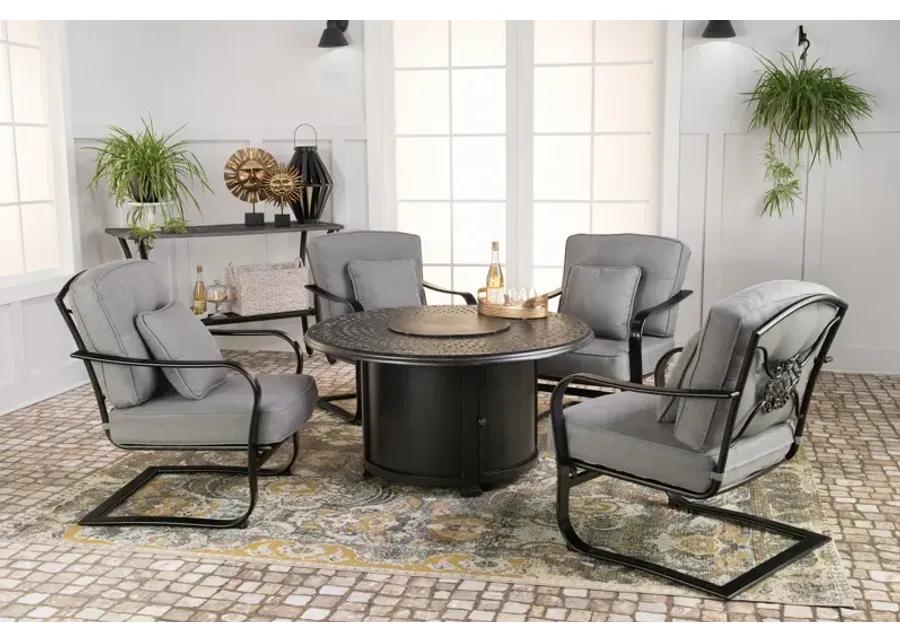 Madison 5 Piece Fire Table Chat Set