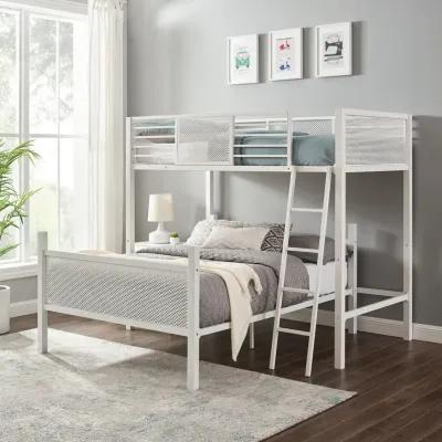 Trellis Bunk T T Bed - White