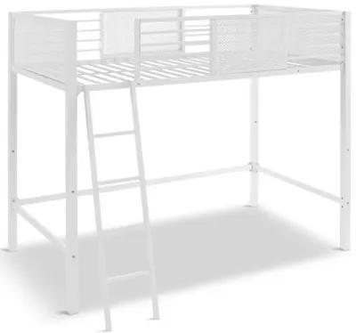 Trellis Twin Loft Bed over Full Bed - White