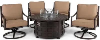 Summit 5 Piece Round Fire Table Set