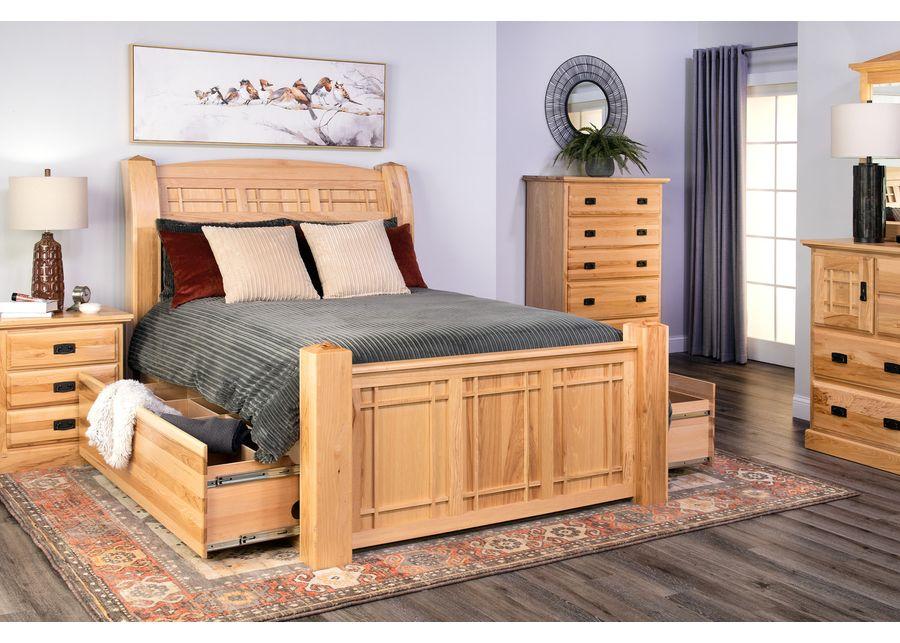 Hickory Highlands King Storage Bedroom Suite