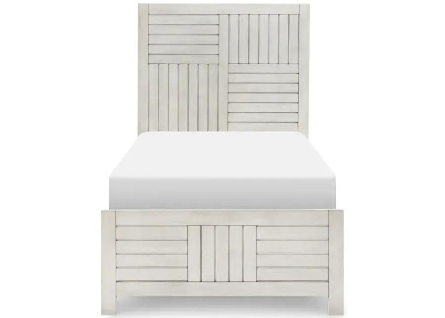 Bay Lake Twin Bed - White