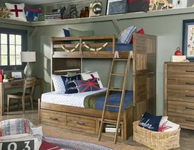 Bay Lake T F Bunk Bed - Brown