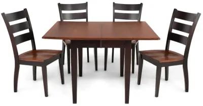 Saber Solid Maple Table With 2 leaves and 4 Lillian dining chairs