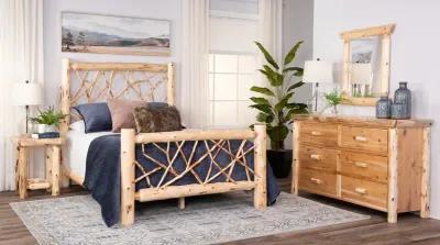 Cedar Log Twig Bedroom - King