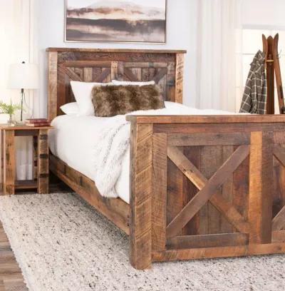 Barnwood Barndoor Bedroom Suite - King