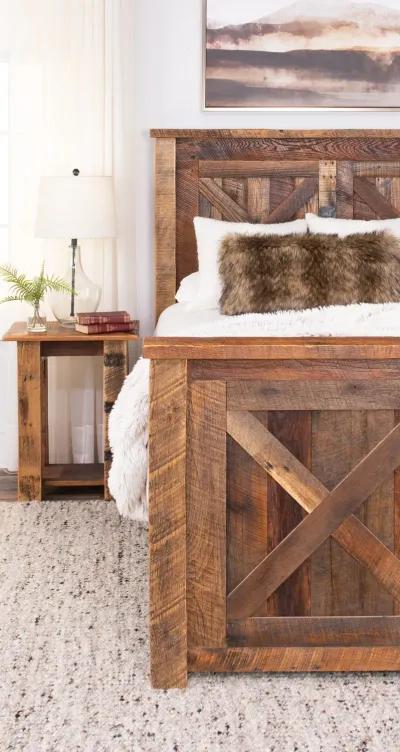 Barnwood Barndoor Bedroom Suite - King