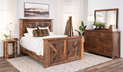 Barnwood Barndoor Bedroom Suite - King