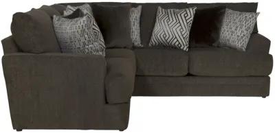 Hubble 2 Piece Sectional - Noir Left Loveseat