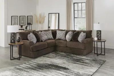 Hubble 2 Piece Sectional - Noir Left Loveseat