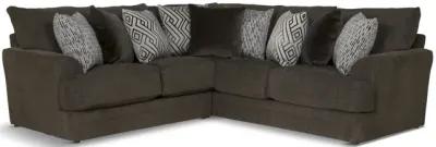 Hubble 2 Piece Sectional - Noir Left Loveseat