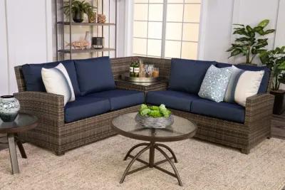 Metro 3 Piece Sectional - Driftwood Weave