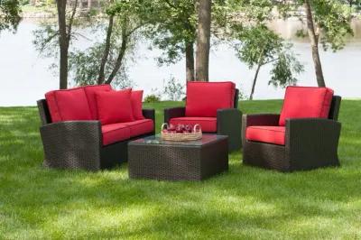 Metro 4 Piece Wicker Porch Group