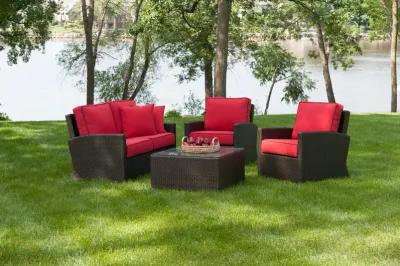 Metro 4 Piece Wicker Porch Group