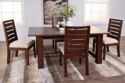 Emerson Salvage Trestle Table With 4 Chairs