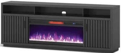 Logan 84  Brown Fireplace Console