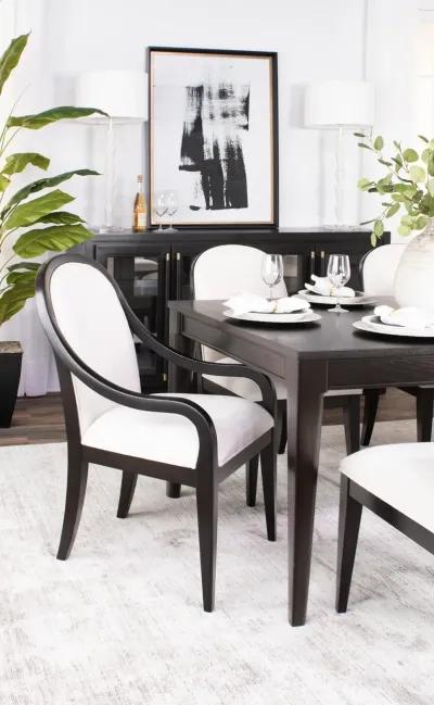 Layla Dining Table With 4 Side Chairs And 2 Arm Chairs