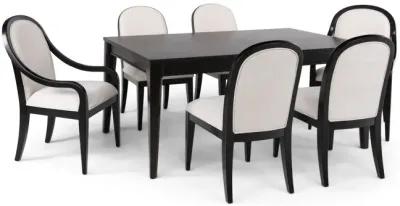 Layla Dining Table With 4 Side Chairs And 2 Arm Chairs