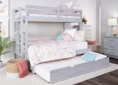 Skyler Twin Full Bunk With Ladder - Aspen Grey