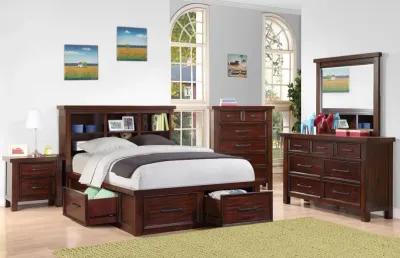 Delray Twin Bookcase Storage Bed