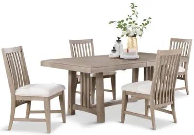 Boston Trestle Table With 4 Side Chairs