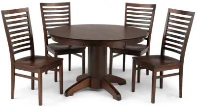 Tucson Amish Maple Round Table With 4 Chairs