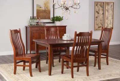 Easton Pike Leg Table With 4 Side Chairs