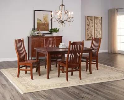 Easton Pike Leg Table With 4 Side Chairs