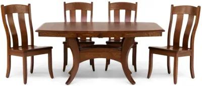 Fort Knox Trestle Table With 4 Side Chairs