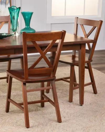 Eagle Mountain Extension Table And 4 X Back Chairs - Cherry