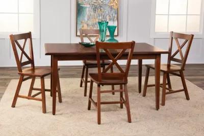 Eagle Mountain Extension Table And 4 X Back Chairs - Cherry