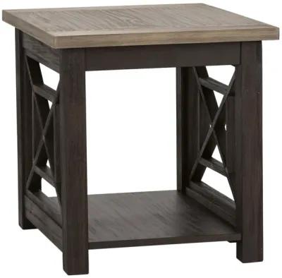 Liberty Furniture Heatherbrook Two-Tone End Table