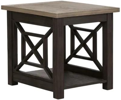 Liberty Furniture Heatherbrook Two-Tone End Table